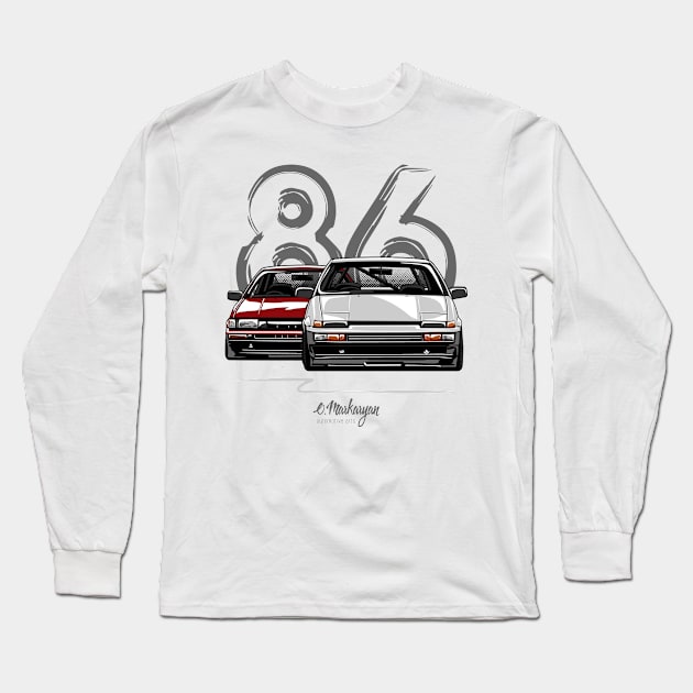 Ae86 legends Long Sleeve T-Shirt by Markaryan